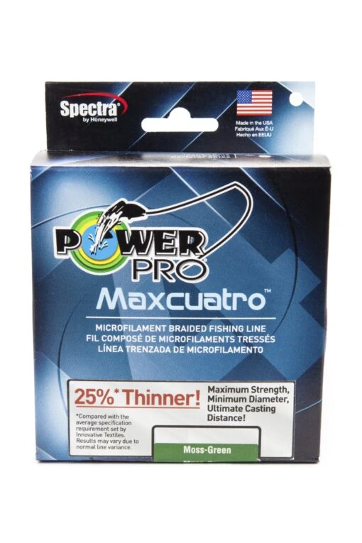 Power Pro Maxcuatro Spectra Moss Green Braided Line -Fishing Gear Shop 13130449190967