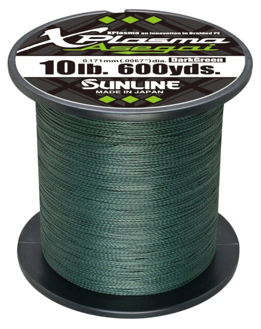 Sunline Xplasma Asegai Green Braided Line 600 Yards -Fishing Gear Shop 14148368433207