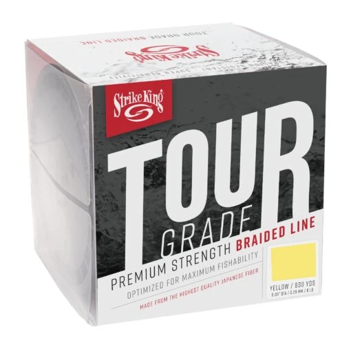 Strike King Tour Grade Braid Yellow Braided Line -Fishing Gear Shop 31337345876057