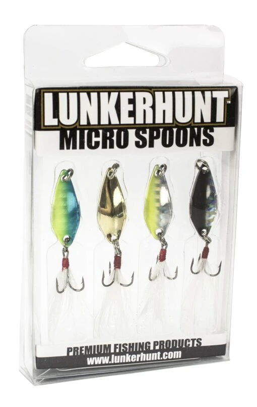 Lunkerhunt Micro Spoon 4-Piece Multi Pack -Fishing Gear Shop 31537688903769 scaled