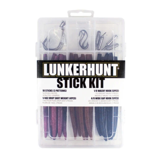 Lunkerhunt Assorted Drop Shot 34-Piece Stickbait Kit -Fishing Gear Shop 31543572791385