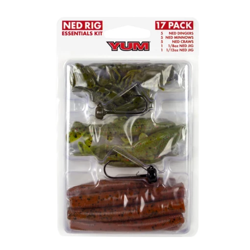 YUM Ned Rig Essentials 17-Piece Kit -Fishing Gear Shop 32102421397593