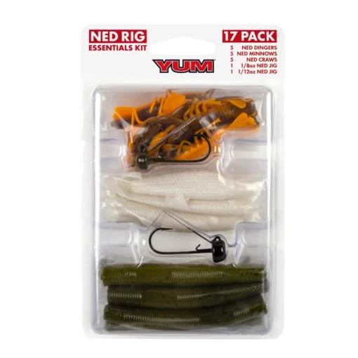 YUM Ned Rig Essentials 17-Piece Kit -Fishing Gear Shop 32102421430361