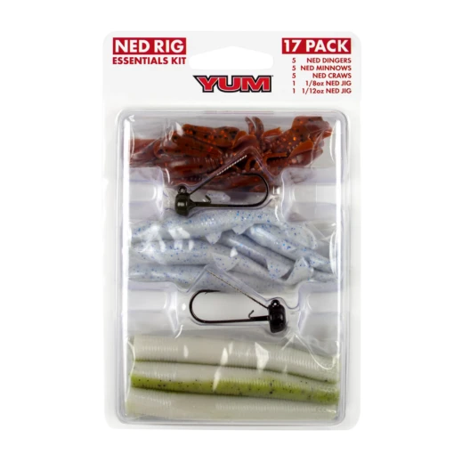 YUM Ned Rig Essentials 17-Piece Kit -Fishing Gear Shop 32102421463129