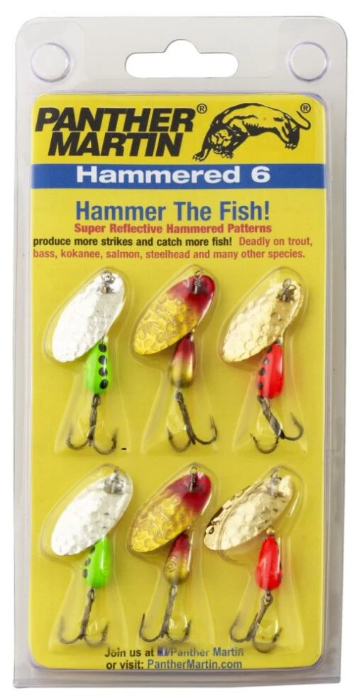 Panther Martin Hammered 6 Pack Spinner Kit -Fishing Gear Shop 39551991283801