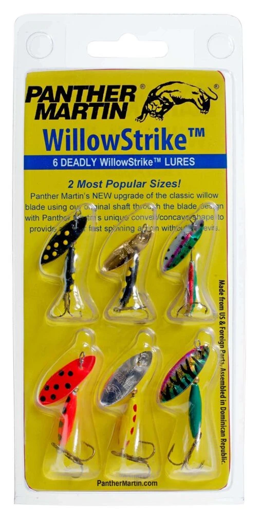 Panther Martin WillowStrike 6 Pack Spinner Kit -Fishing Gear Shop 39551992954969