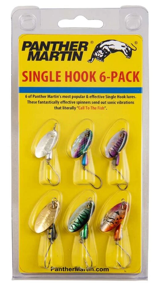 Panther Martin Single Hook 6 Pack Spinner Kit -Fishing Gear Shop 39551994200153