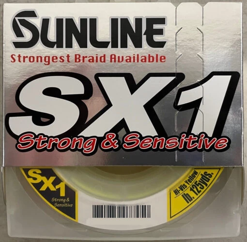 Sunline SX1 Braid High-Vis Yellow Leader 125 Yd -Fishing Gear Shop 39740015116377