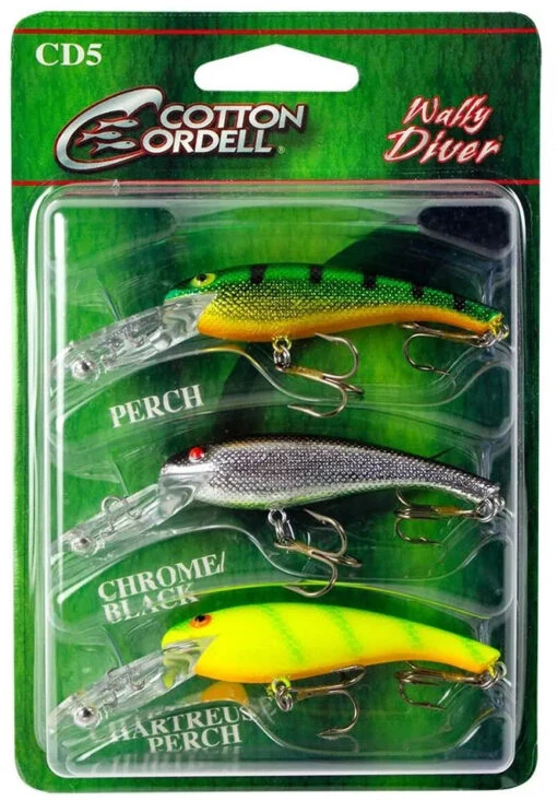 Cotton Cordell Wally Diver Triple Threat Pack -Fishing Gear Shop 40303948300377