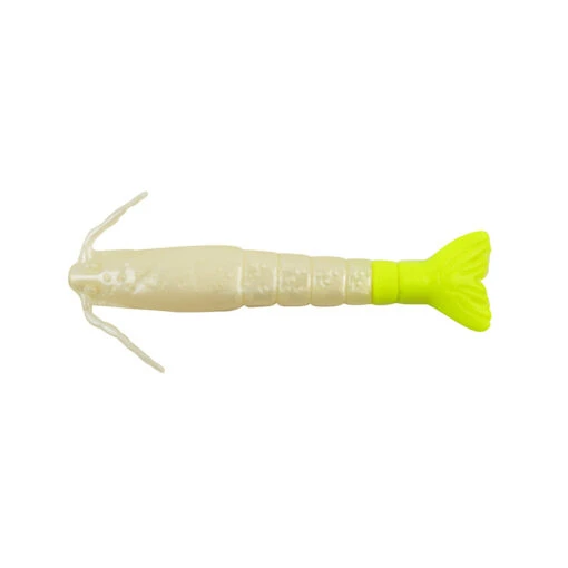 Berkley Gulp Shrimp -Fishing Gear Shop Berkley Gulp Shrimp Pearl White Chartreuse