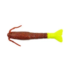 Berkley Gulp Shrimp -Fishing Gear Shop Berkley Gulp Shrimp Root Beer Gold Chartreuse