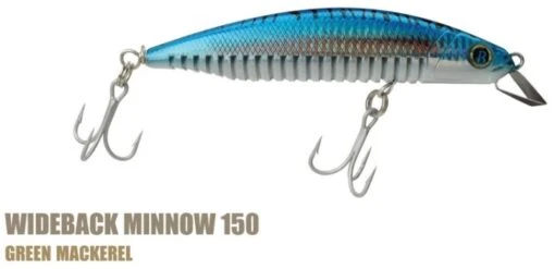 Ocean Born Wideback Minnow 150mm Floating -Fishing Gear Shop GreenMackerel