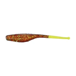 KWigglers Ball Tail Shad -Fishing Gear Shop KWigglers Ball Tail Shad Honey Gold Chartreuse