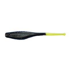 KWigglers Ball Tail Shad -Fishing Gear Shop KWigglers Ball Tail Shad Midnite Metal Flake Chartreuse