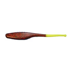 KWigglers Ball Tail Shad -Fishing Gear Shop KWigglers Ball Tail Shad Olive Red Metal Flake Chartreuse