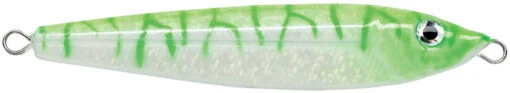 P-Line Laser Minnow 1 Oz. Jigging Spoon -Fishing Gear Shop PLM 22 HG GlowGreenTiger