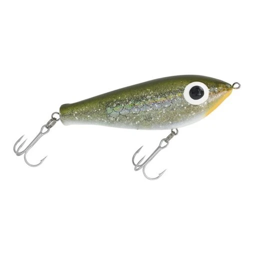 Paul Brown’s Floating Fat Boy Suspending Twitchbait -Fishing Gear Shop Paul Brown Fat Boy 18 Green Back Silver Glitter 1