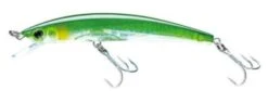 Yo-Zuri Crystal 3D Minnow Floating 5 1/4″ -Fishing Gear Shop SilverGreen 1 1