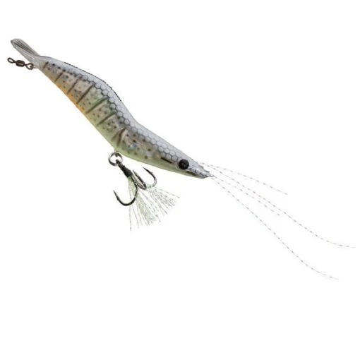 Unfair Lures Rattlin’ Shrimp -Fishing Gear Shop Unfair Lures Pauls Rattlin Shrimp 01 Liveglow White