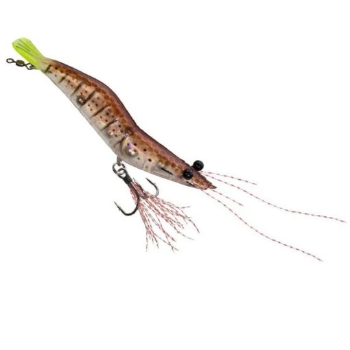 Unfair Lures Rattlin’ Shrimp -Fishing Gear Shop Unfair Lures Pauls Rattlin Shrimp 15 Brown Treuse