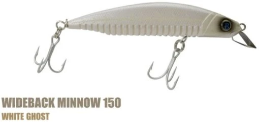 Ocean Born Wideback Minnow 150mm Floating -Fishing Gear Shop WhiteGhost